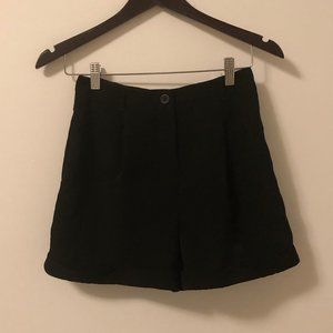 High Waisted Black Shorts